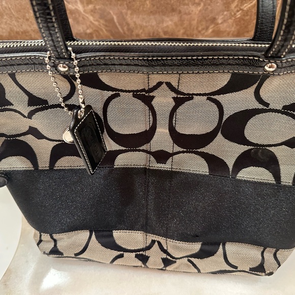 Coach Handbags - Coach Gray Leather Interior